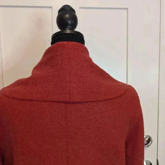 Beyond Threads Rust Orange Jacket, Alpaca Wool Blend, Size M - Picture 4 of 7